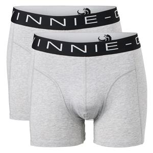 Vinnie-G Boxershorts 2-pack Grey Melange Black-M