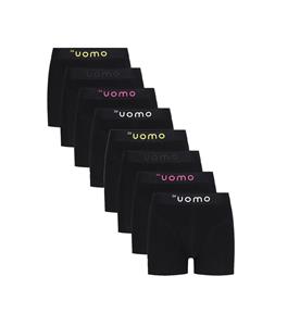 24 Uomo 8-Pack Boxershorts Zwart