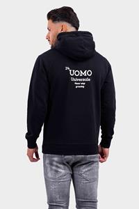 24 Uomo Universale Hoodie Zwart