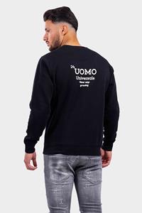 24 Uomo Universale Sweater Heren Zwart - 