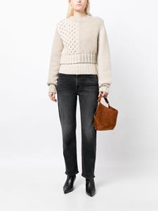 MOTHER Straight jeans - Zwart