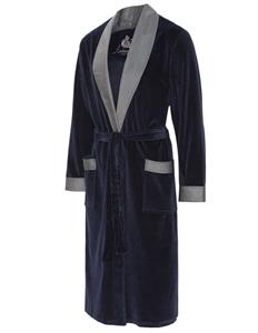 ambassador1867 Velours Badjas Davos Ambassador 1867, Kleur Navy blauw, Maat Large