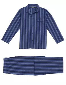 Ambassador 1867 Flanellen Herenpyjama Copenhagen Blues , Maat Medium