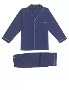 ambassador1867 Katoensatijnen Herenpyjama Innsbruck Ambassador 1867, Kleur Navy blauw, Maat Extra Extra Large