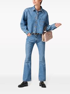 miumiu Miu Miu Jeans met geborduurd logo - Blauw
