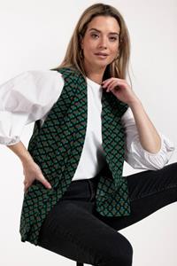 Studio Anneloes Florine Sls Graphic Blazer 08181 Gilets 7473 Army/emerald