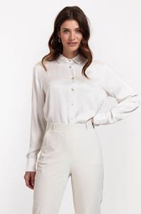 Bibby satin blouse - off white - 09046