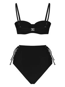 Dolce & Gabbana Bikinitop met logo - Zwart