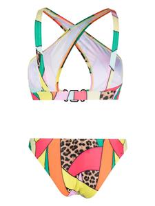 Philipp Plein Bikini met kruisbandjes - Rood