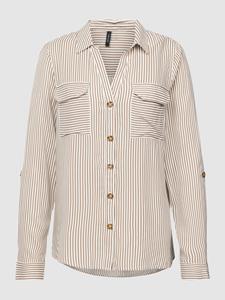 Vero Moda Langarmbluse "VMBUMPY L/S SHIRT NEW WVN GA NOOS"