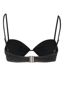 Self-Portrait Gesmockte bikini - Zwart