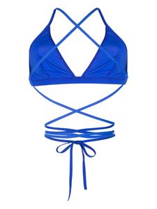 ISABEL MARANT Bikinitop met kruisbandjes - Blauw