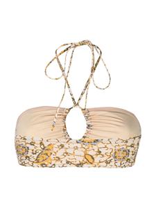 ullajohnson Ulla Johnson Bikinitop met citrusprint - Beige