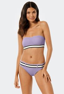 Schiesser Bandeau-bikinitop met beugels verstelbare bandjes paars  California Dream 