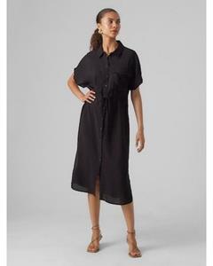 Vero Moda Zomerjurk VMIRIS S/S SHIRT CALF DRESS WVN NOOS