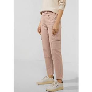 STREET ONE Cargojeans mit Leder-Badge hinten