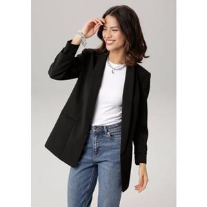 Laura Scott Lange blazer met aangerimpelde mouwen