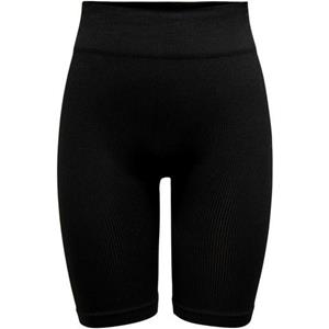 Only Play Trainingsshort ONPJAIA LIFE HW RIB CIR LONG SHORTS van fijne ribstructuur met gerecyclede nylon