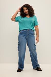 Studio Untold 5-Pocket-Jeans Cargo-Jeans wide Legs High Waist 4-Pocket