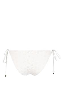 Broderie bikinitop - Wit