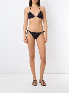 Amir Slama Bikini met geribbeld-effect - Zwart