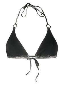 Bikinitop met grafische print - Zwart