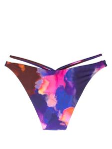 Simkhai Bikinislip met print - Blauw