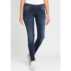 GANG Skinny-fit-Jeans "94NELE", mit Rundpasse und seitlichen Dreieckseinsätzen f. e. tolle Silhouette