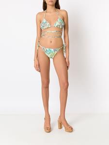 amirslama Amir Slama Bikini met palmbladprint - Groen