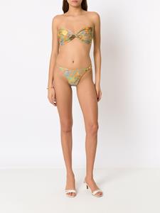 amirslama Amir Slama Bikini met palmbladprint - Oranje