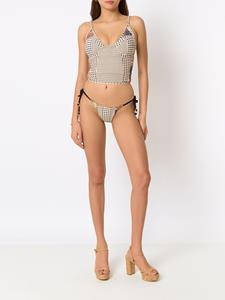 amirslama Amir Slama Zwemtop met stippen - Beige
