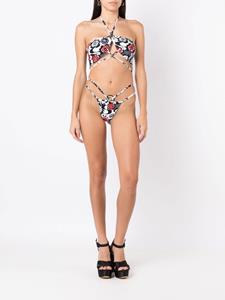 amirslama Amir Slama Bikini met bloemenprint - Zwart