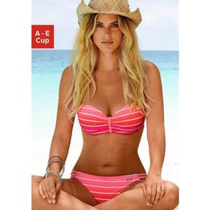 Venice Beach Beugelbikini in bandeaumodel in een trendy streep-look