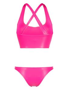 theattico The Attico Bikini met geborduurd logo - Roze