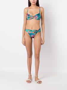 Lygia & Nanny Bikinislip met ruche - Blauw