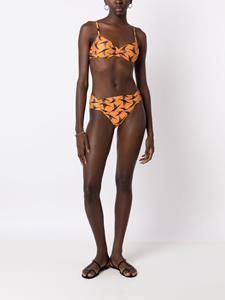 lygia&nanny Lygia & Nanny Bikinislip met gedrapeerde taille - Oranje