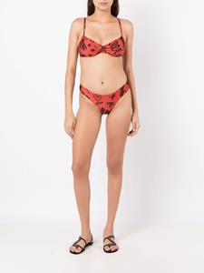 lygia&nanny Lygia & Nanny Bikinislip met print - Bruin