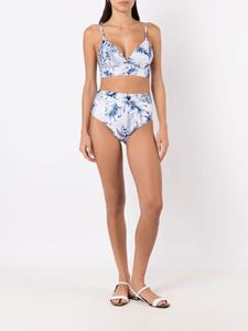 lygia&nanny Lygia & Nanny Bikinislip met palmboomprint - Blauw