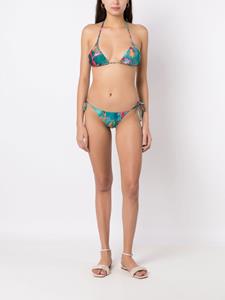 Lygia & Nanny Bikinislip met print - Blauw