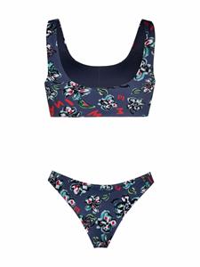 emporioarmani Emporio Armani Bikini met bloemenprint - Blauw