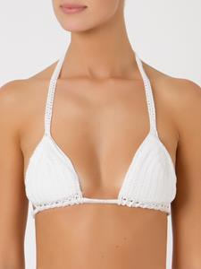 amirslama Amir Slama knit triangle bikini top - Wit