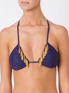amirslama Amir Slama triangelige gebreide bikinitop - Blauw