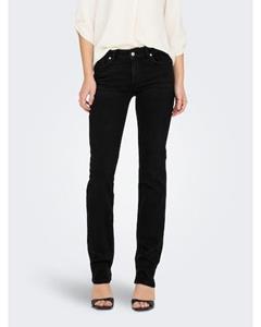 Only Alicia Reg Strt Dot 297 Washed Black l34 ZWART 