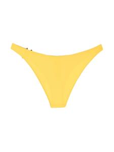Moschino Bikinislip met logoplakkaat - Geel