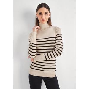 HECHTER PARIS Rollkragenpullover, mit Knopfleiste am Ärmelabschluss - NEUE KOLLEKTION