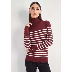 HECHTER PARIS Rollkragenpullover, mit Knopfleiste am Ärmelabschluss - NEUE KOLLEKTION