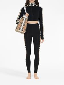 Burberry Legging met Vintage check vlak - Zwart