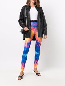 philippplein Philipp Plein Legging met tie-dye print - Blauw