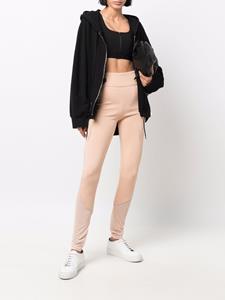 philippplein Philipp Plein Legging met doorzichtige vlakken - Beige