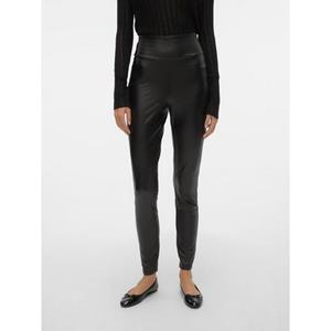 Vero Moda Imitatieleren broek VMSUELLA JADE HW COATED LEGGING NOOS